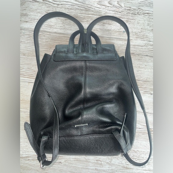 Rebecca Minkoff Bryn Black Leather Backpack Purse Handbag Bag - Picture 3 of 10